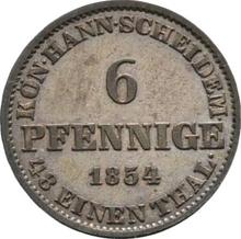 6 Pfennig 1854  B 