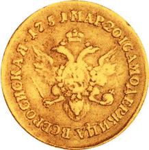 Double Chervonets 1751    "The eagle on the reverse"