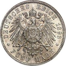 5 марок 1893 G   "Баден"