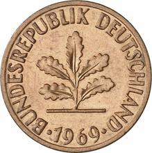 2 Pfennig 1969 D  
