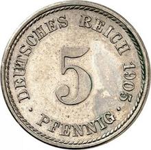 5 Pfennig 1905 F  