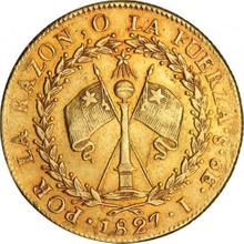 8 Escudos 1827 So I 