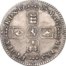 Sixpence 1695    "First laureated bust"