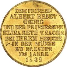 Thaler 1839  G  "Visit to the Dresden Mint"