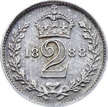 2 Pence 1888    "Jubiläumsporträt"