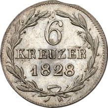 6 Kreuzer 1828   