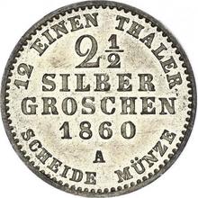 2-1/2 Silber Groschen 1860 A  