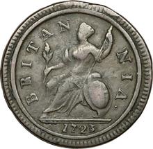 Halfpenny 1723    "Second laureate bust"