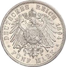 5 марок 1894 G   "Баден"