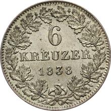 6 крейцеров 1838   