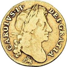 Half Guinea 1680    "Second laureate bust"