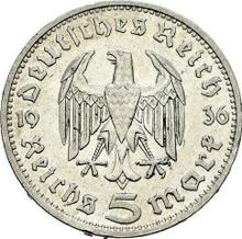 5 Reichsmark 1936 D   "Hindenburg"