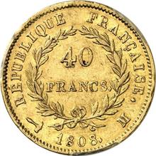 40 Francs 1808 M  