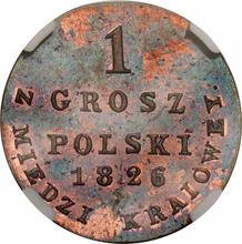 1 Grosz 1826  IB  "Z MIEDZI KRAIOWEY"