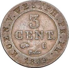 3 Centimes 1809 C  