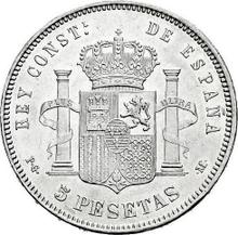 5 Pesetas 1891  PGM 