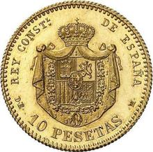 10 Pesetas 1878  DEM 