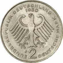 2 marki 1980 J   "Theodor Heuss"