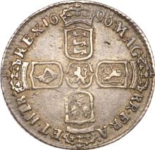 Sixpence 1696 N   "First laureated bust"