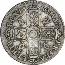 Shilling 1680    "Second laureate bust"