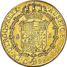 8 Escudos 1814 C SF 