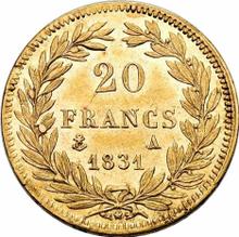 20 Francs 1831 A   "Impressed edge"