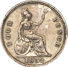 Fourpence (Groat) 1852   
