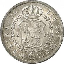 2 Reales 1845 M CL 