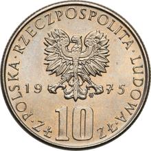 10 Zlotych 1975 MW   "100th anniversary of Boleslaw Prus`s death" (Pattern)