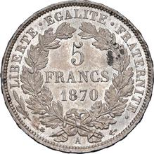 5 franków 1870 A   "Z legendą"