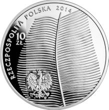 10 злотых 2014 MW   "150 лет со дня рождения Стефана Жеромского"