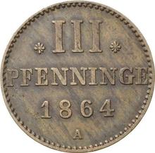 3 Pfennig 1864 A  