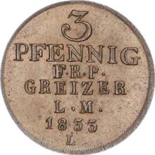 3 Pfennige 1833  L 