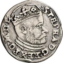 3 Groszy (Trojak) 1585    "Large head"
