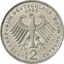 2 Mark 1993 D   "Franz Josef Strauss"