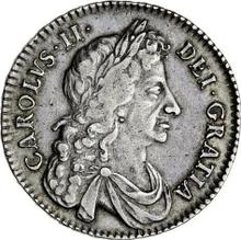 Halfcrown 1679    "Fourth laureate bust"