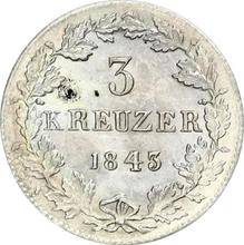 3 Kreuzer 1843   