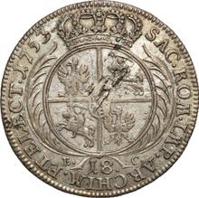 Ort (18 Groszy) 1753  EC  "Crown"