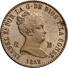 8 Maravedís 1852 Ba   "Denomination on obverse"