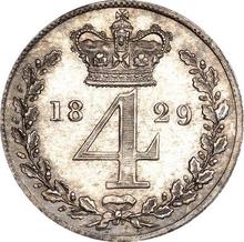 Fourpence (Groat) 1829    "Maundy"