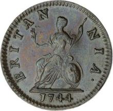 Farthing 1744    "Old Head"