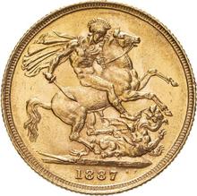 Sovereign 1887 S  WW "St. George"
