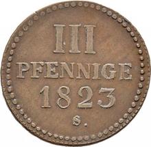 3 Pfennig 1823  S 