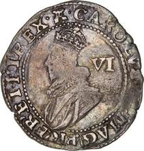 Sixpence 1627    "Second draped bust"