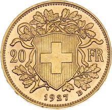 20 Francs 1927 B   "Vreneli"
