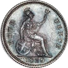 Fourpence (Groat) 1839   