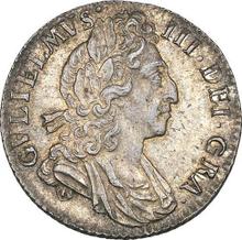 Sixpence 1697    "Third laureate bust"