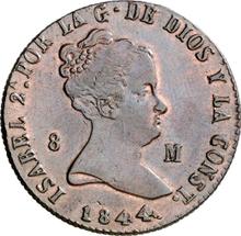 8 Maravedís 1844 Ja   "Denomination on obverse"