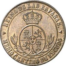 1/2 Céntimo de escudo 1868  OM 