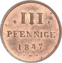 3 Pfennig 1847  FN 